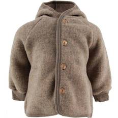 Smussavvisende materiale Fleeceklær ENGEL Natur Hooded Fleece Jacket - Walnut Melange