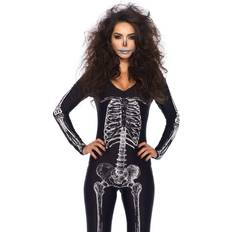 Skeletons Costumes Leg Avenue X-Ray Skeleton Catsuit with Zipper Costume