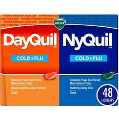 Cold Medicines Vicks Dayquil Nyquil Cold & Flu 48 Liquid Capsule