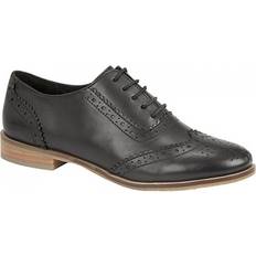 Cipriata Womens/Ladies Brogue Oxford Lace Up Leather Shoes (8 UK) (Black)