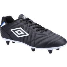 Mens football boots Mens Soft Leather Football Boots (black/white)