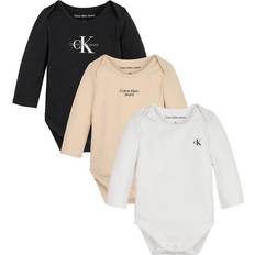 Calvin Klein Newborn Bodysuit Giftset 3-pack - Black/Muslin/Bright White (IN0IN00010)