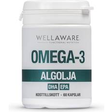 WellAware WellAware Vegansk Omega-3 Algolja 60 kapslar