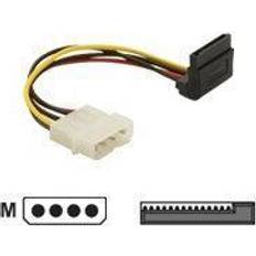 Molex sata Power SATA cable MOLEX (M) > SATA (F) 90 '' angled (metal clips) 15cm