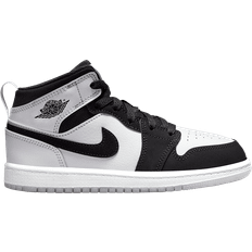 Nike Air Jordan 1 Mid SE PS - White/Multi-Color/Black