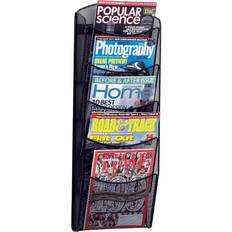 Newspaper Racks on sale 5 Pocket Onyx Magazine Rack