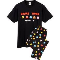 Herre - Svarte Pysjamaser Pac-Man Mens Game Over Pyjama Set (Black)
