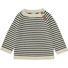 Knapper Collegegensere FUB Striped Knitted Sweater - Cream White