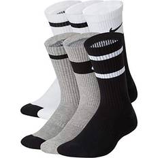 Underwear Nike Kid`s Everyday Cushioned Crew Socks Pack (Multi-Color(CK7302-901)/Black, Medium)