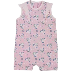 Rosa Playsuits Disney Baby's Minnie Mouse Sleeveless Romper Suit - Pink