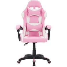 CorLiving Ravagers Gaming Chair - Pink/White
