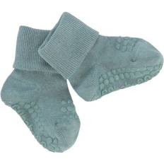 Bomull Sokker Go Baby Go Bamboo Non-Slip Socks - Dusty Blue