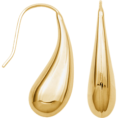 Gold - Silver Earrings Forever Facets Over Drop Earrings - Gold