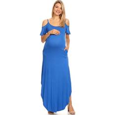 Maternity & Nursing Wear White Mark Maternity Reta Maxi Dress