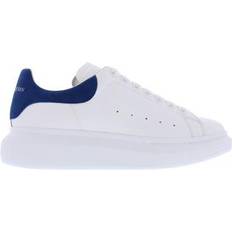 White leather sneakers men Alexander McQueen Oversized M - White/Blue Paris