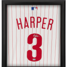Bryce Harper Philadelphia Phillies Autographed Framed White Nike Authentic  Jersey Collage