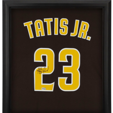 Fanatics San Diego Padres Fernando Tatis Jr. 23. Autographed Nike Brown Replica MLB Jersey Shadowbox