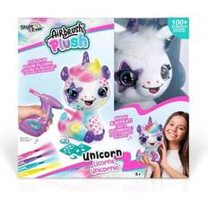 Plast Hobbybokser Canal Toys Unicorn to Customise Airbrush Plush Spray Art with Felt Tip Pens & Stencils