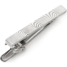 Tie Clips Ox and Bull Damascus Tie Clip - Silver