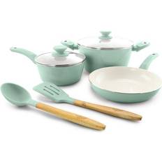 Gibson Home Plaza Cafe Cookware Set with lid 7 Parts