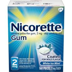 Medicines Nicorette Gum White Ice Mint 2mg 160 Chewing Gum