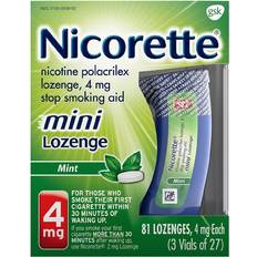 Medicines Nicorette Mini Mint 4mg 81 Lozenge