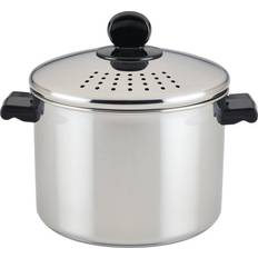 Stainless Steel Casseroles Farberware Classic Straining with lid 2 gal 9.5 "