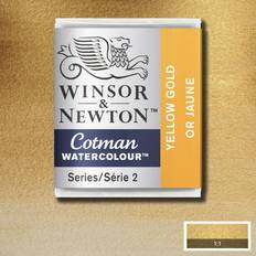 Golden Aquarellfarben Winsor & Newton Cotman Watercolor Yellow Gold, Half Pan