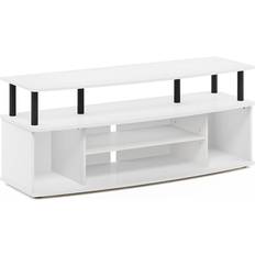 Retractable Drawer TV Benches Furinno Jaya Large Entertainment TV Bench 47.2x19.5"