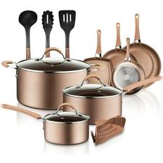 Cookware NutriChef - Cookware Set with lid 14 Parts