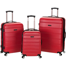Orange Suitcase Sets Rockland Melbourne - Set of 3