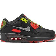 Running Shoes Nike Air Max 90 GS - Black/Dark Smoke Grey/Asparagus/Metallic Silver