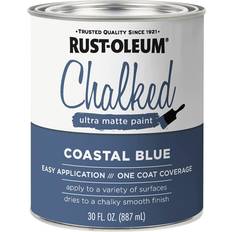 Wood Paints Rust-Oleum Chalked Ultra Matte Wood Paint Coastal Blue 0.23gal