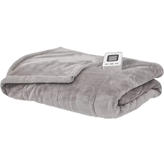SensorPEDIC Warming Heated Blankets Gray, Beige, Brown (213.4x157.5)