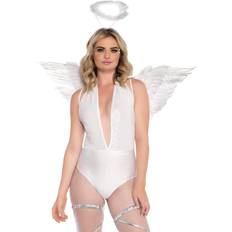 Angels Costumes Leg Avenue Feather Angel Wings & Halo Accessory Kit