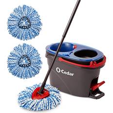 O-Cedar EasyWring RinseClean Microfiber Spin Mop & Bucket with 2 Extra Refills