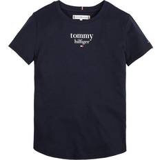 Tommy Hilfiger Girl's Organic Cotton Serif Logo T-shirt