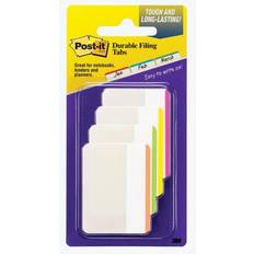 Post-it Durable Tabs, 2" Lined, Bright Colors, 24 Tabs/Pack