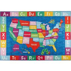Eric Carle USA Map Kids Area Rug 6.6x9.5"