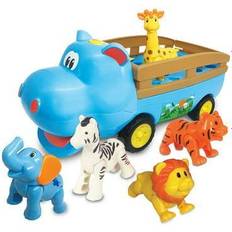 Cars Kiddieland Happy Hippo N Friends Toy Vehicle w/ Animal Figures