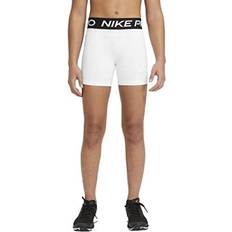 Nike Girl's Dri-Fit Pro 3in Shorts - White/Pure Platinum (DA1033-100)