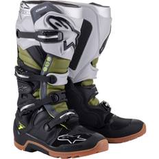 Alpinestars Tech 7 Enduro Boots Black/Silver/Military Green Man