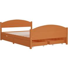 vidaXL Bed Frame with 4 Drawers 73.5cm Bettrahmen 140x200cm