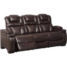 Faux leather reclining sofa Ashley Warnerton Sofa 82.6" 3 Seater