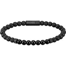 Hugo Boss Armbänder Hugo Boss Mixed Beads Bracelet - Black/Onyx