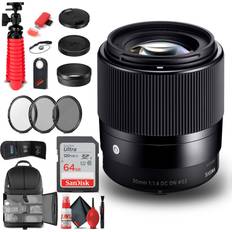 SIGMA 30mm F1.4 DC DN C for Canon EF-M + Bundle