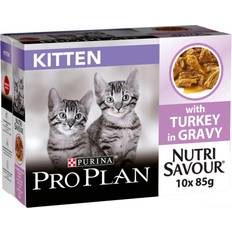 PURINA PRO PLAN Husdyr PURINA PRO PLAN Nutrisavour Kitten Wet Cat Food Turkey 10x85g