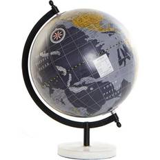Schwarz Globusse Dkd Home Decor Globus Metal Marmor PVC (22 x 20 x 30 cm) Globus