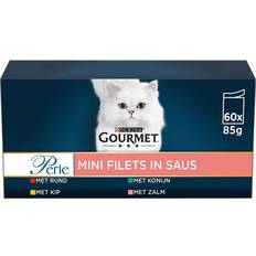 Katzen - Katzenfutter - Nassfutter Haustiere Purina Gourmet Perle Mini Fillets in Sauce 60x85g