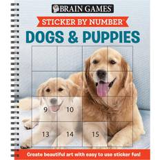 Brain Games - Sticker by Number: Dogs & Puppies (Spiral Spine, 2020) (Spiral-bound, 2020)